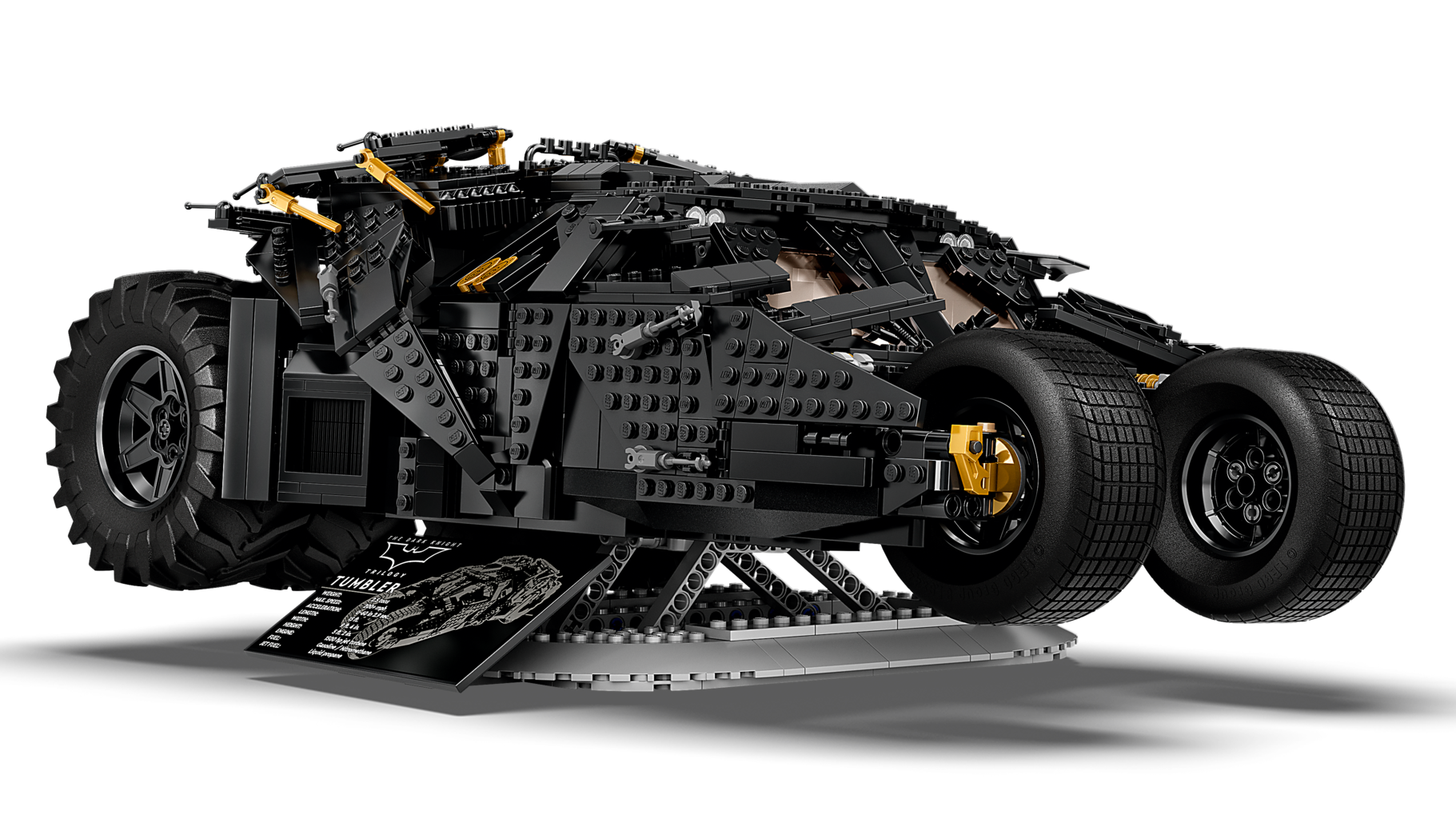 2068PCS Batmobile Tumbler Compatible 76240 70169