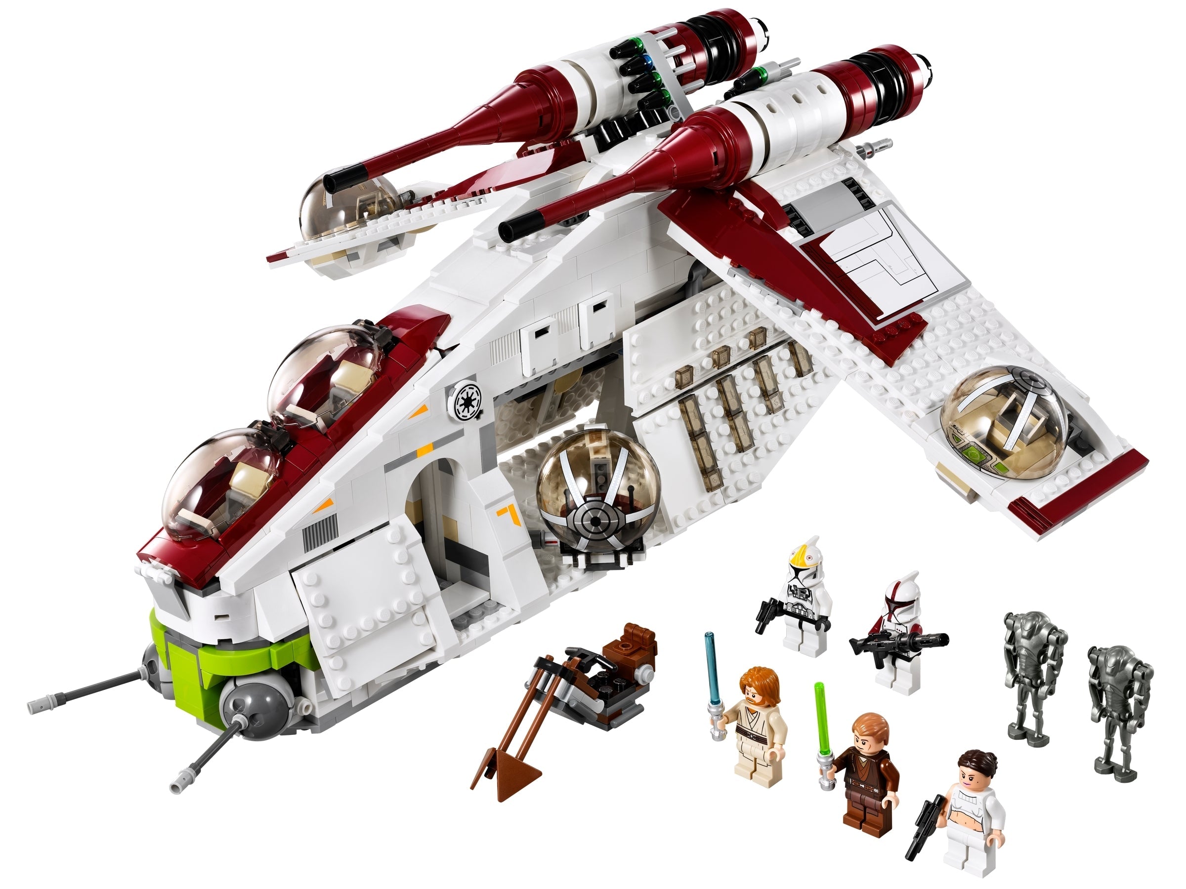 1224pcs Republic Gunship Set Compatible Building Toy Set CN