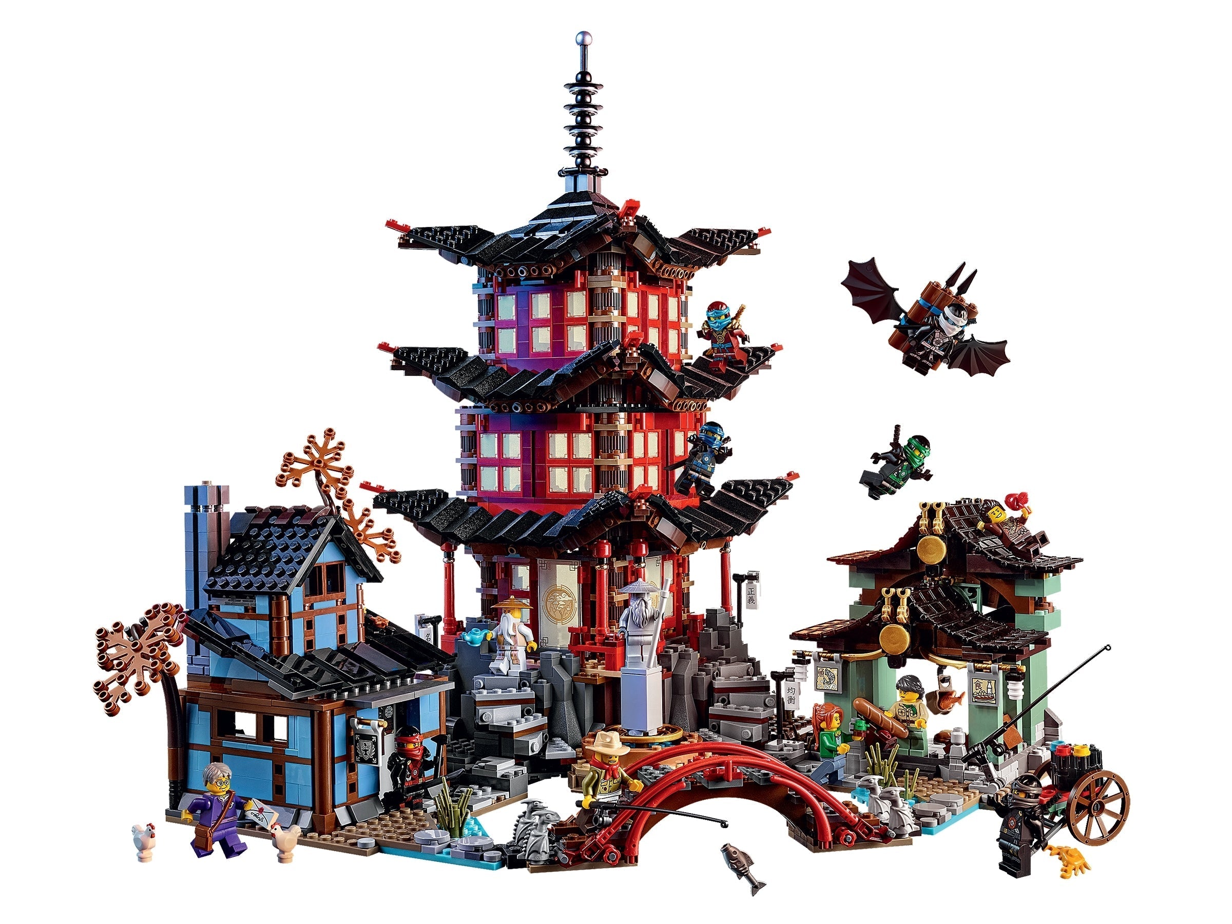 2150pcs Temple of Airjitzu PCS 2028 Building Blocks Set CN