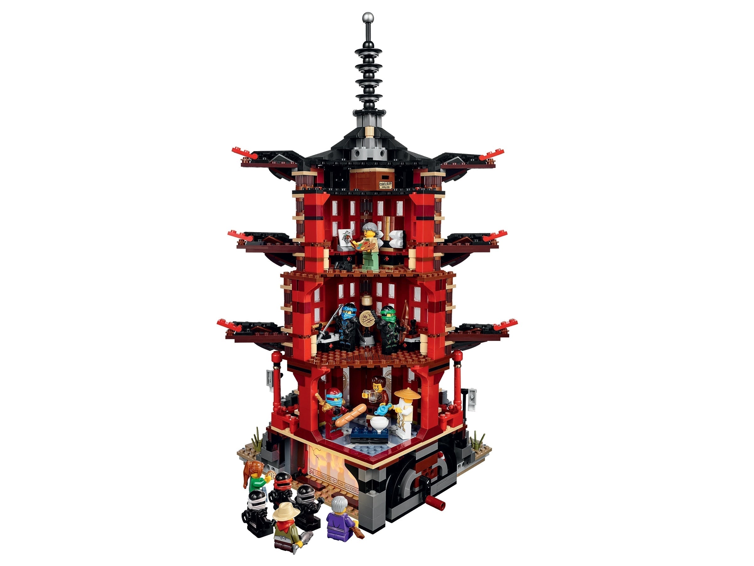2150pcs Temple of Airjitzu PCS 2028 Building Blocks Set CN