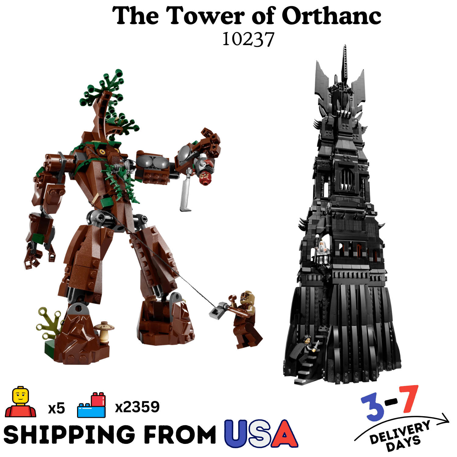 2359pcs Lord of the Rings The Tower of Orthanc US
