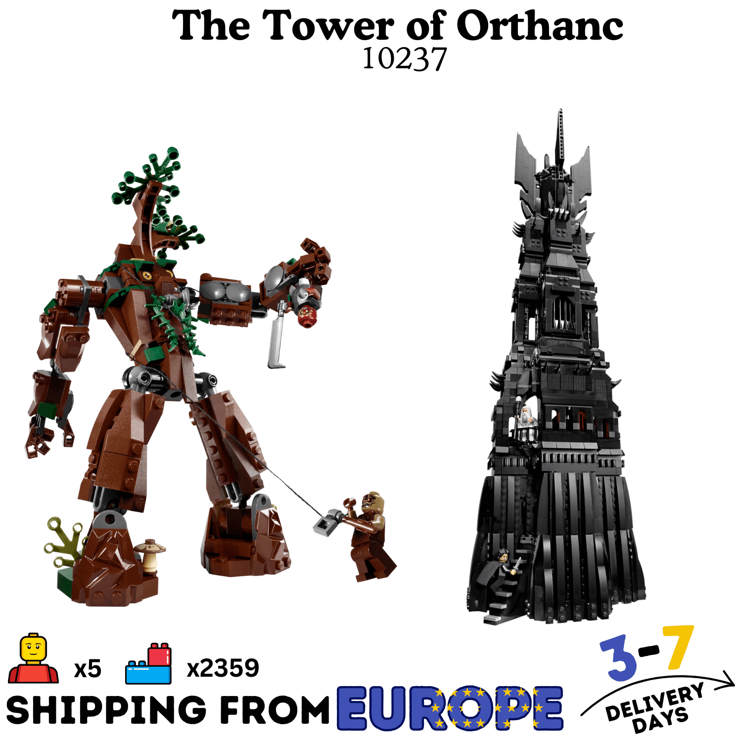 2359pcs Lord of the Rings The Tower of Orthanc EU